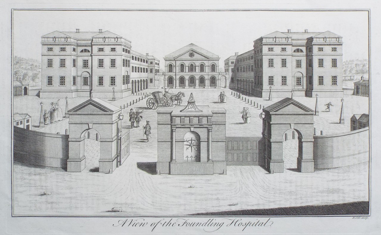 Print - A View of the Foundling Hospital - Cole