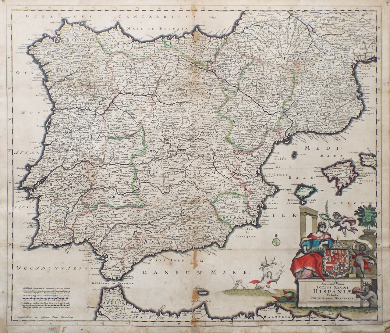 Map of Spain and Portugal