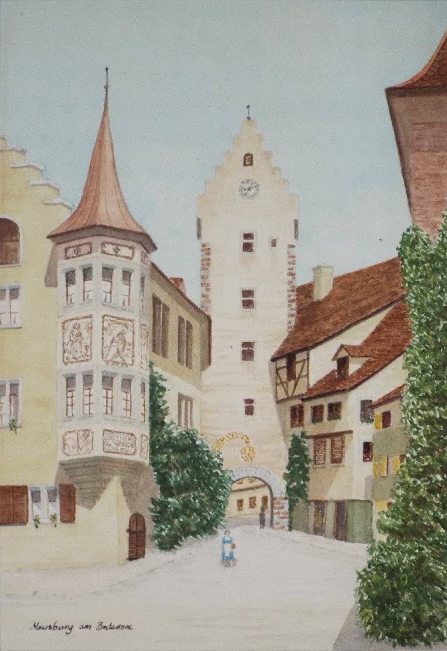 Watercolour - Meersburg am Bodensee