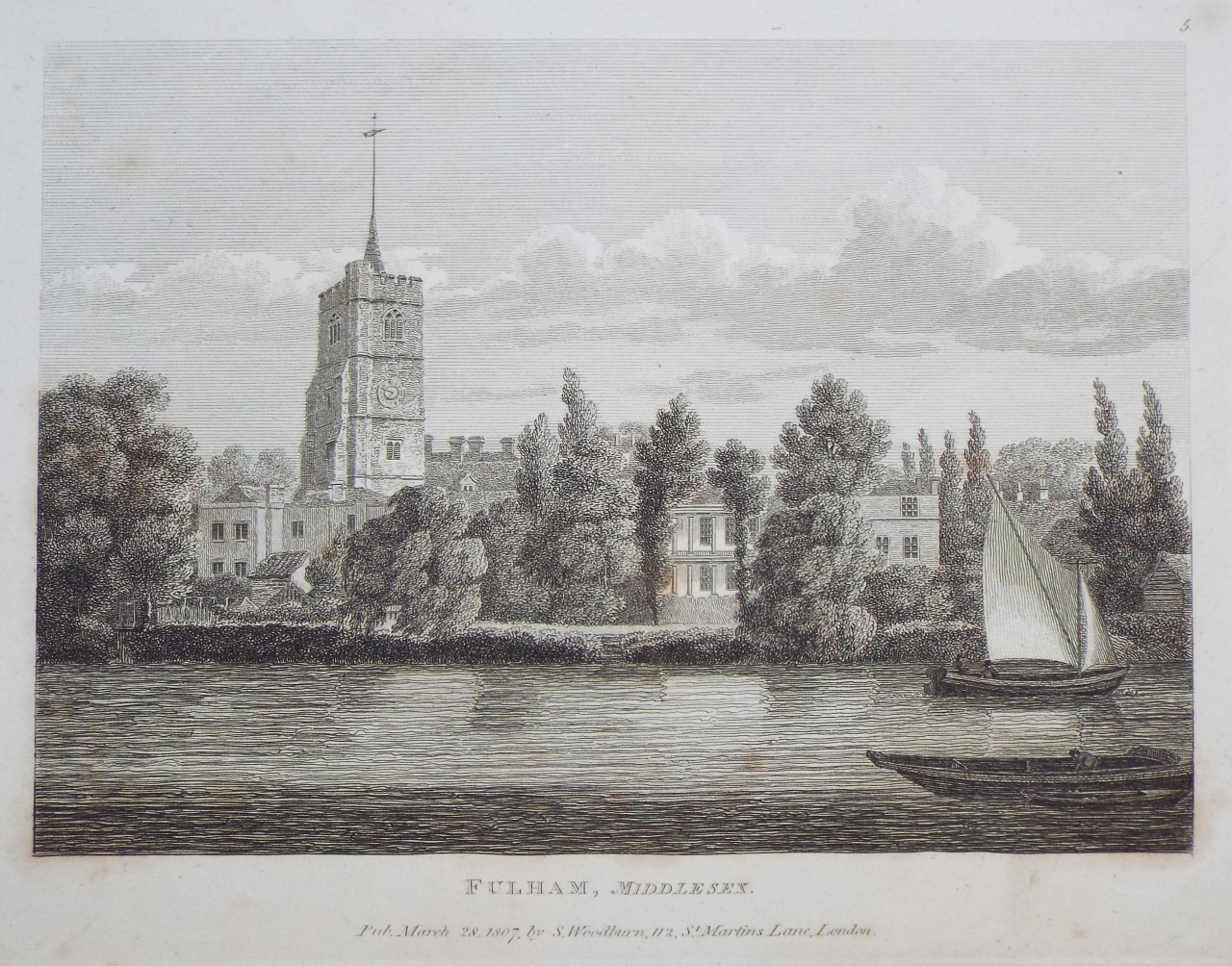 Print - Fulham, Middlesex.