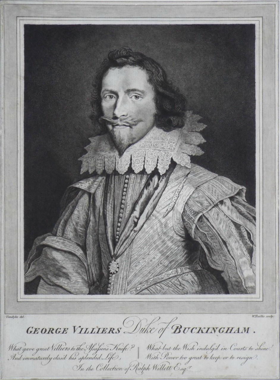 Print - George Villiers, Duke of Buckingham. - Baillie