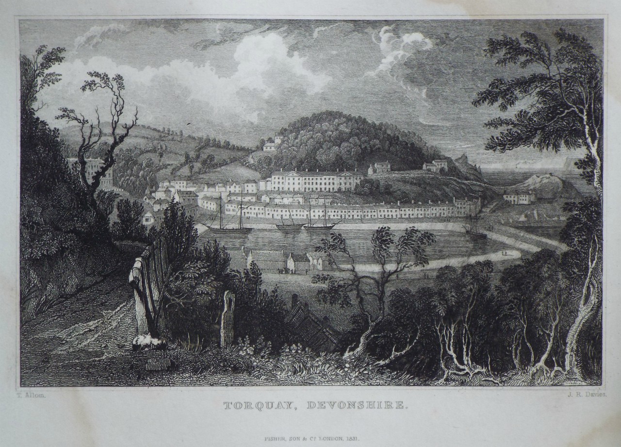 Print - Torquay, Devonshire. - Le