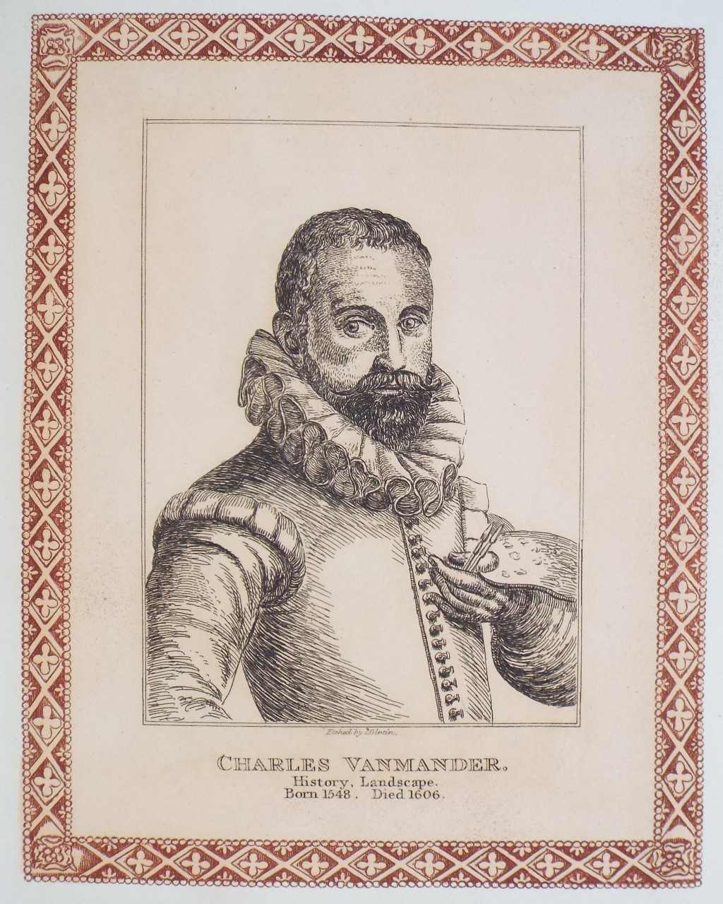 Etching - Charles Vanmander. - Girtin