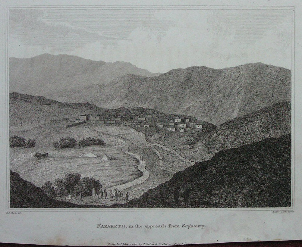 Print - Nazareth, in the approach from Sephoury - Byrne