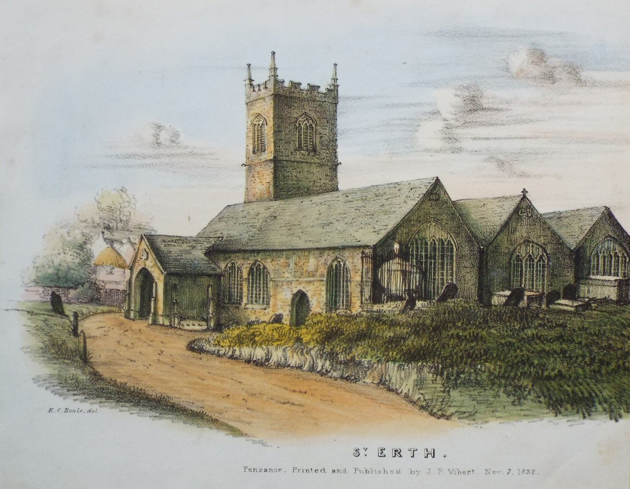 Lithograph - St. Erth. - Boule