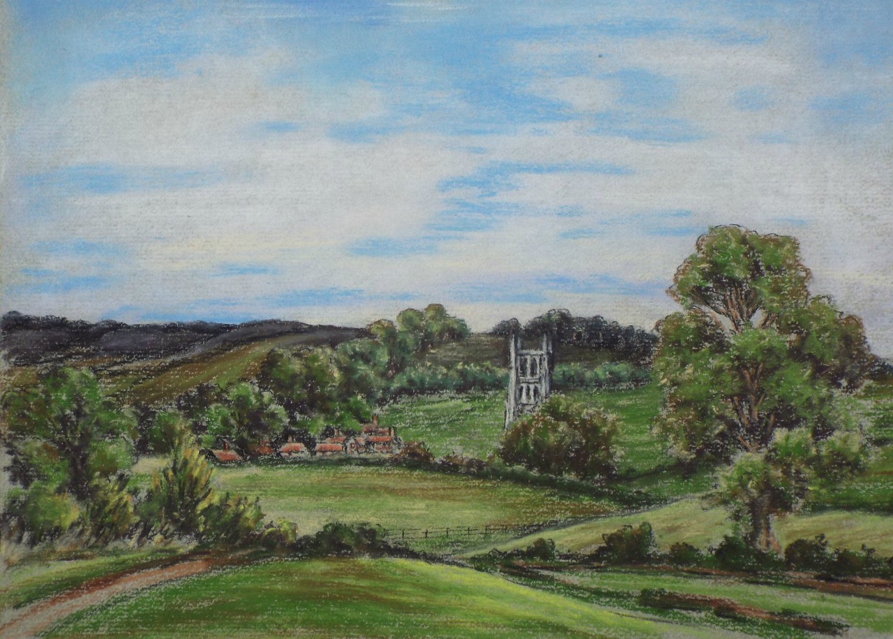 Watercolour and Pastel - In the Mendips (Chewton?)