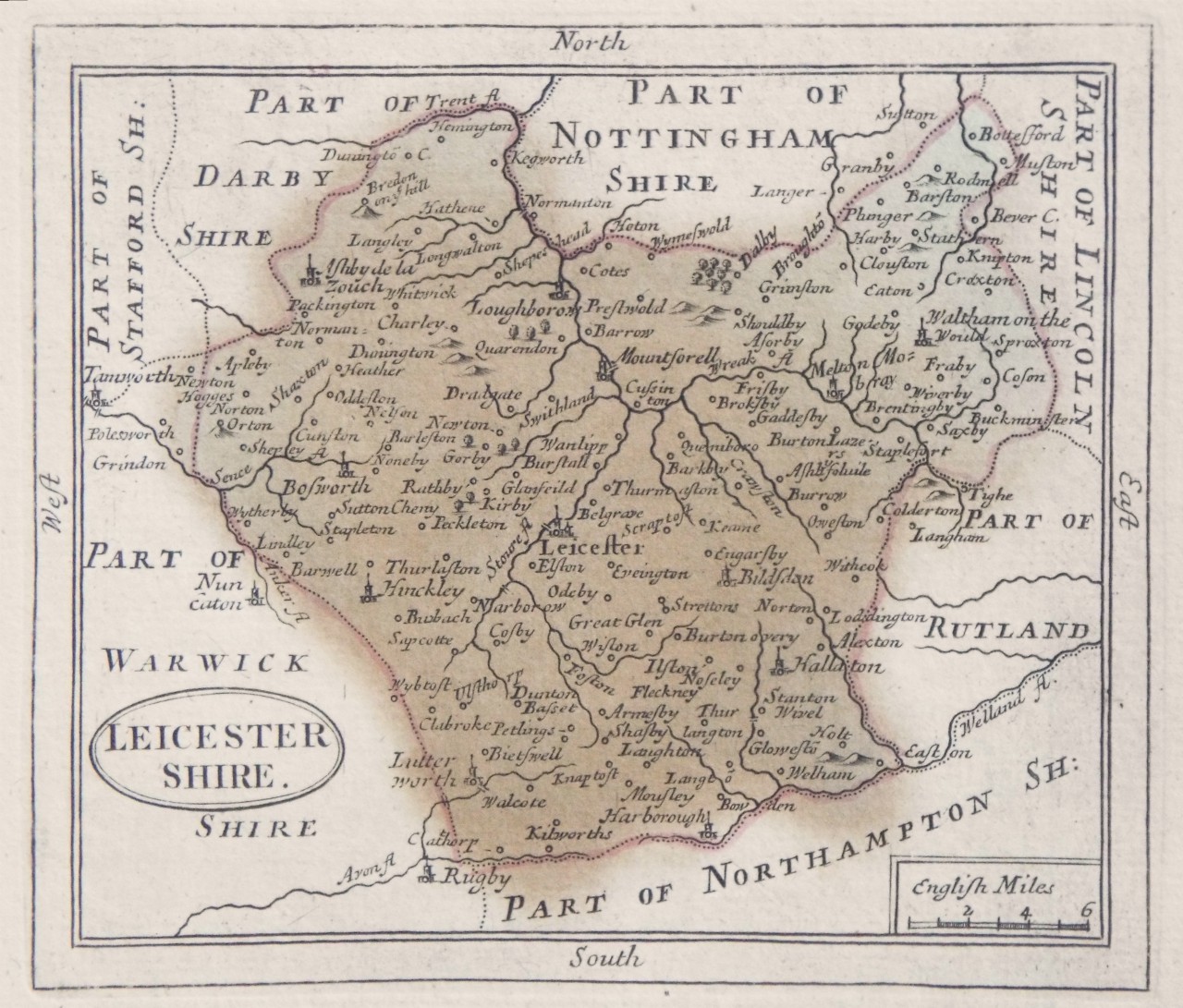 Map of Leicestershire