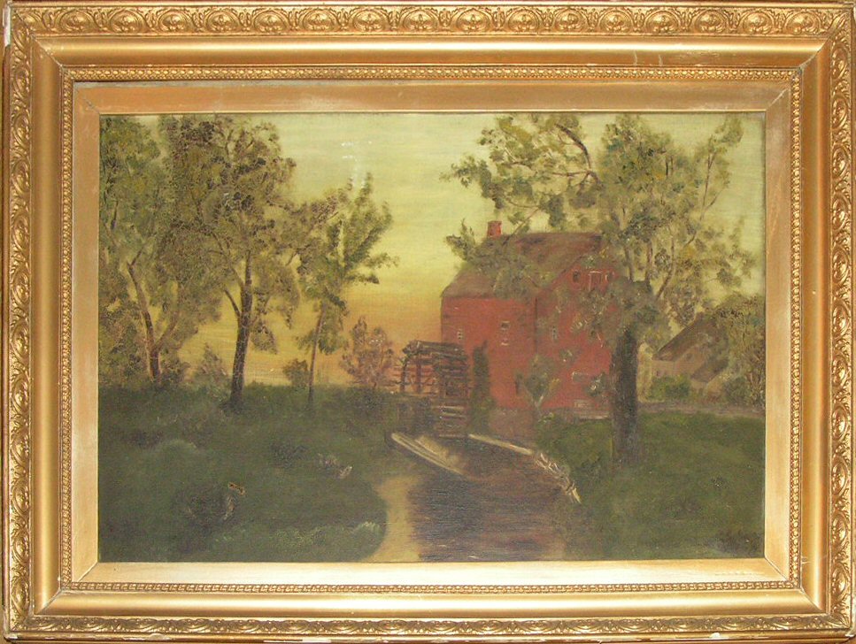 Oil painting - (Watermill)