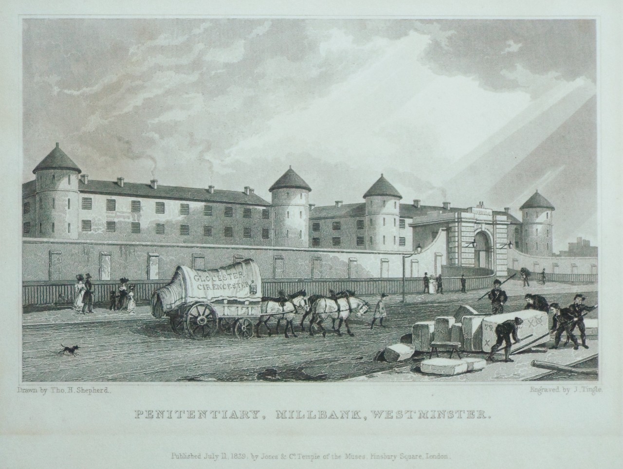 Print - Penitentiary, Millbank, Westminster. - Tingle