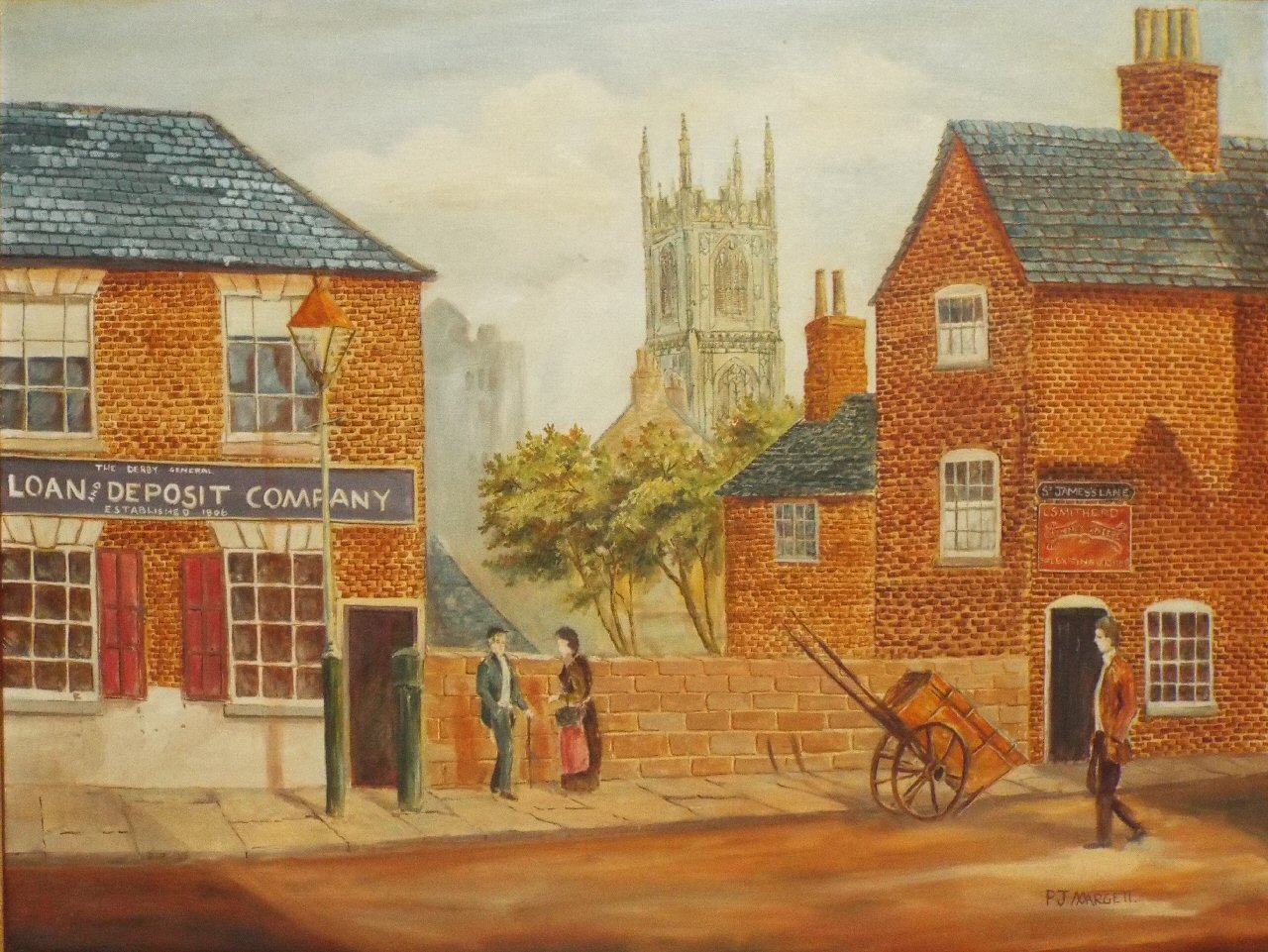 Watercolour - (St. James's Lane, Derby)