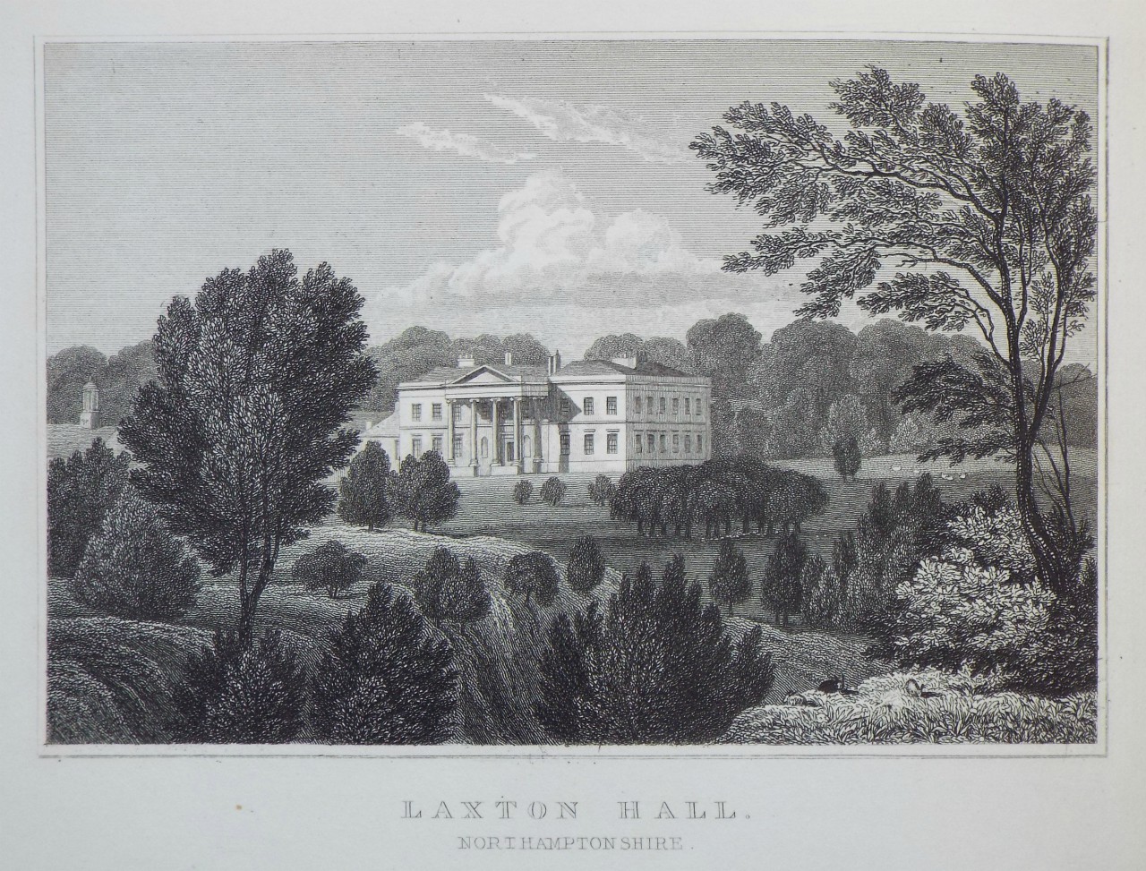 Print - Laxton Hall. Northamptonshire. - Radclyffe
