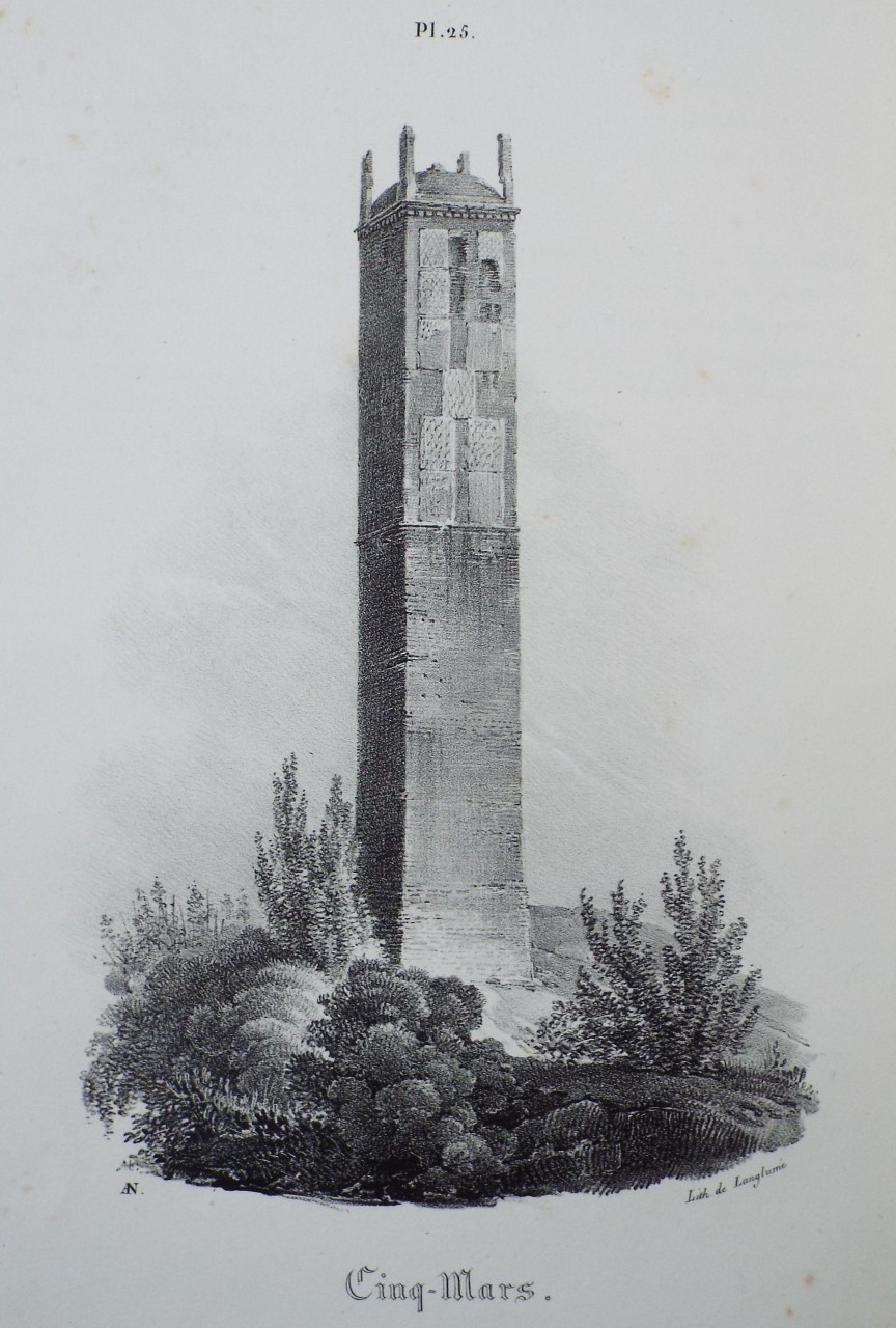 Lithograph - Cinq-Mars.