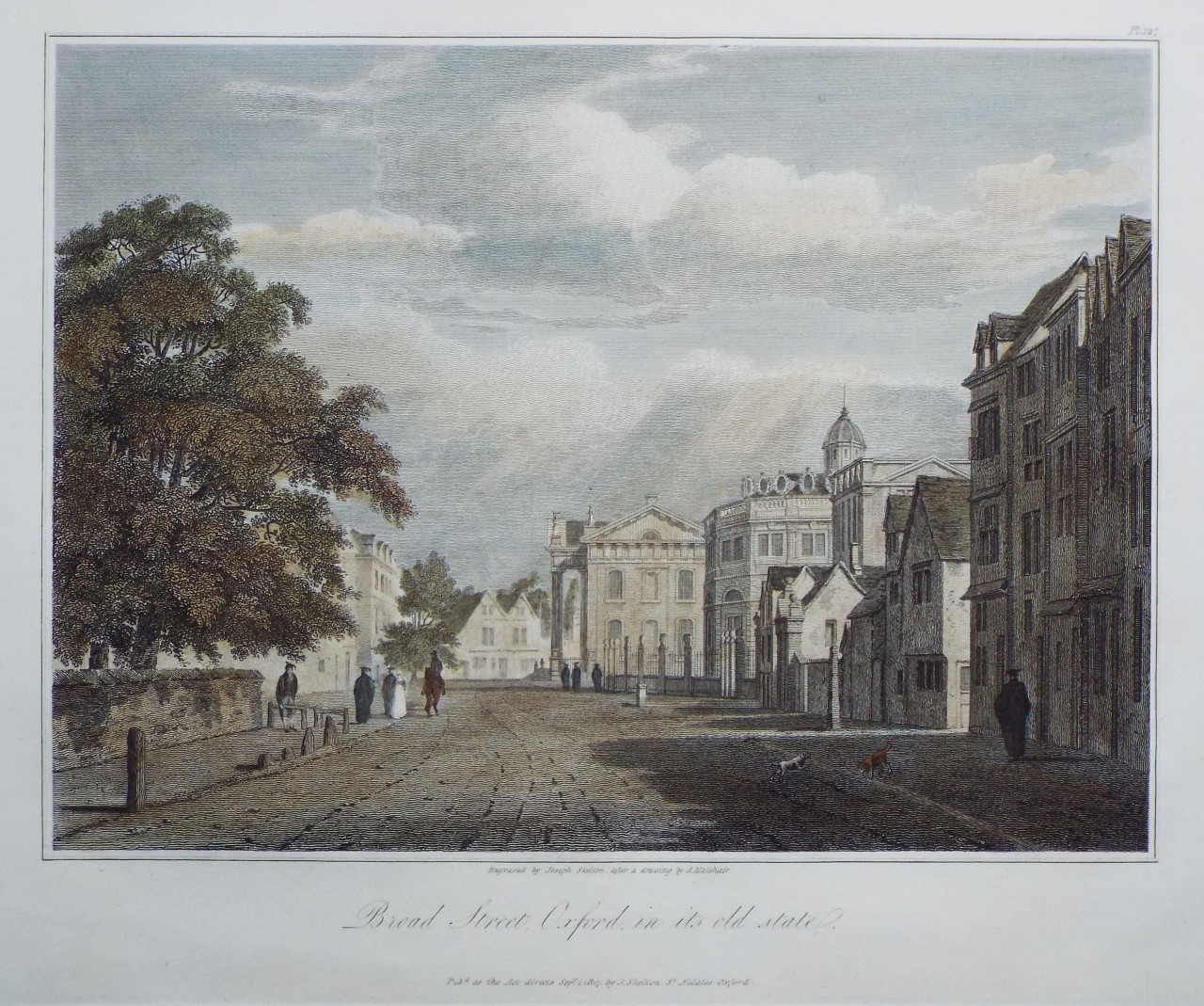 Print - Broad Street, Oxford, in its old state. - 