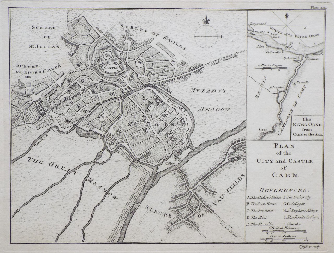 Map of Caen - Caen