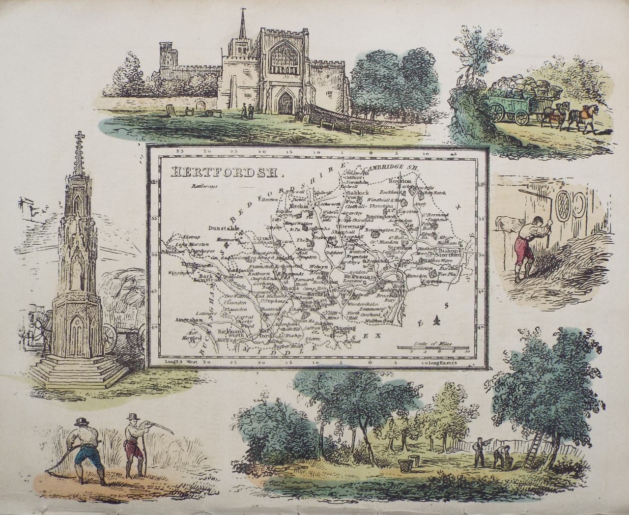 Map of Hertfordshire