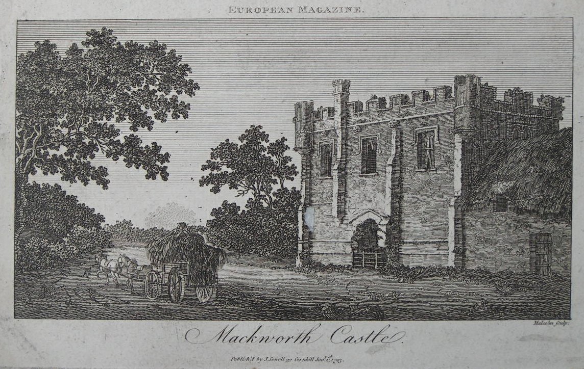 Print - Mackworth Castle. - 