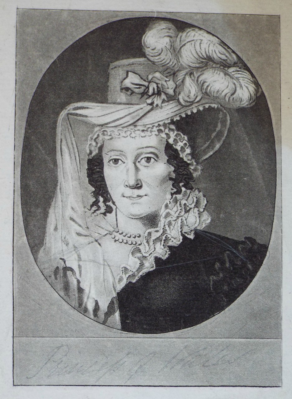 Aquatint - Caroline of Brunswick Princess of Wales)