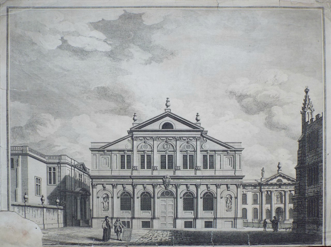 Print - South Front of the Sheldonian Theatre. - Green