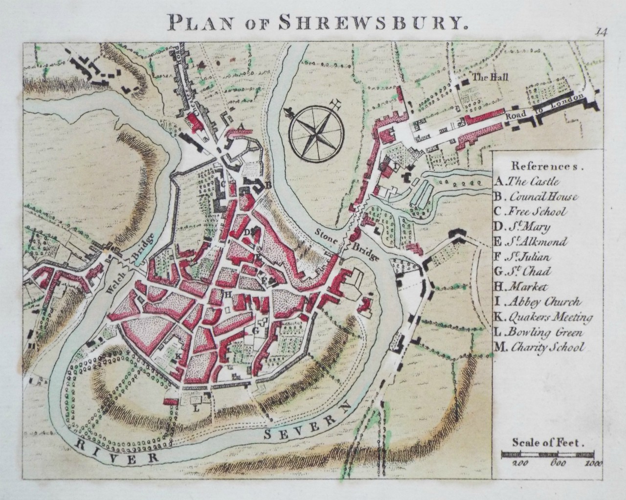 Map of Shrewsbury - Shrewsbury