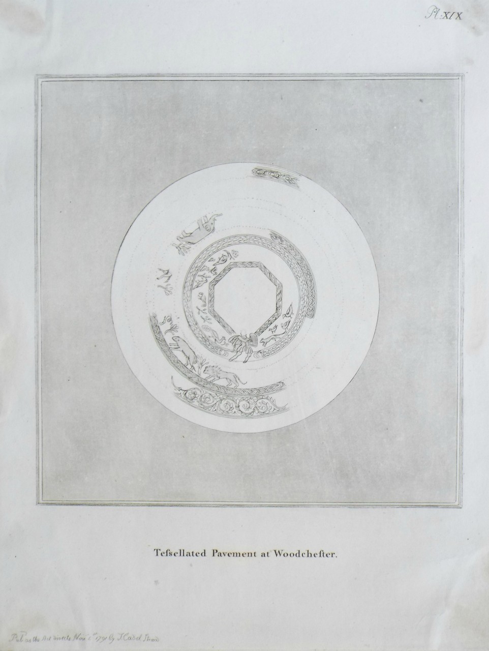 Etching with aquatint - Tesselated Pavement at Woodchester.