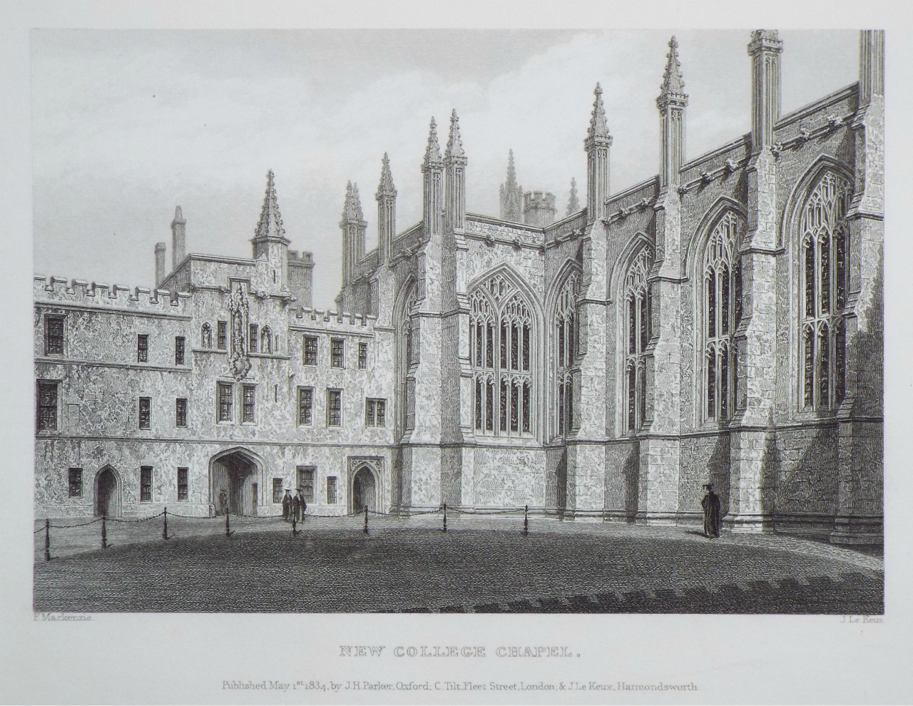 Print - New College Chapel. - Le