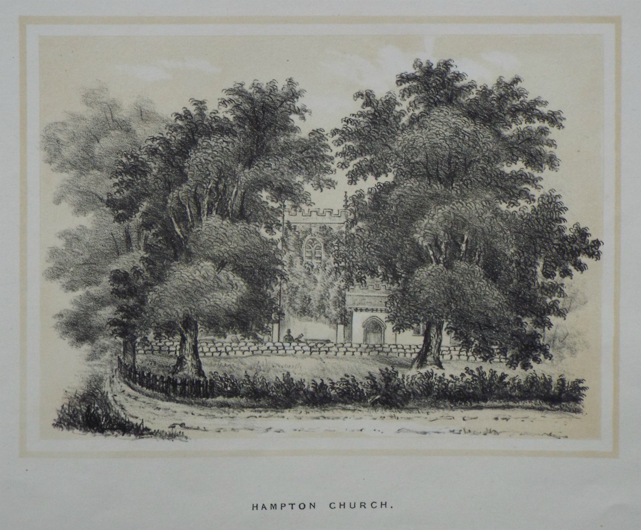 Lithograph - Hampton Church.