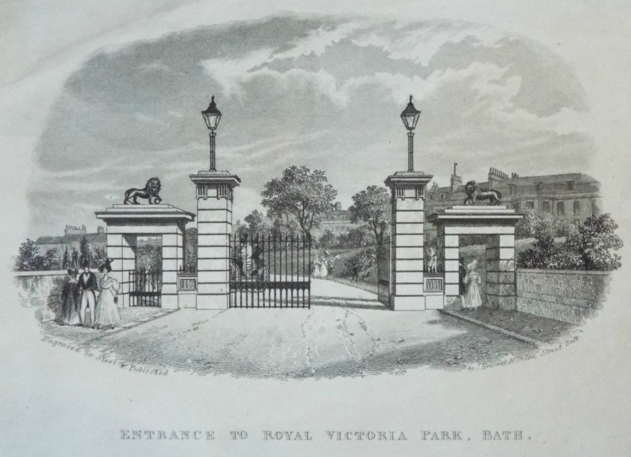 Steel Vignette - Entrance to Royal Victoria Park, Bath. - Hollway