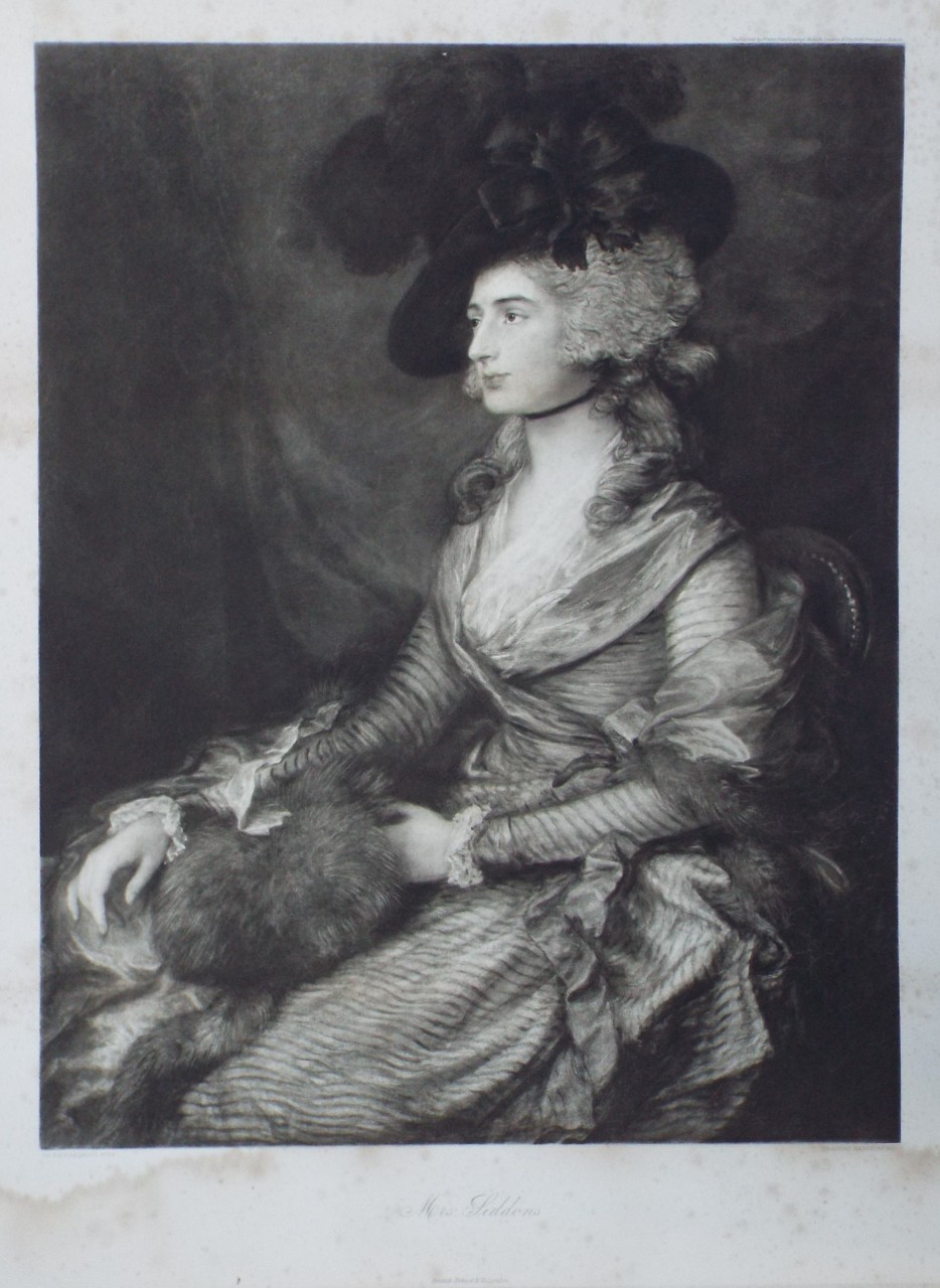 Photogravure - Mrs Siddons - Hanfstaengl