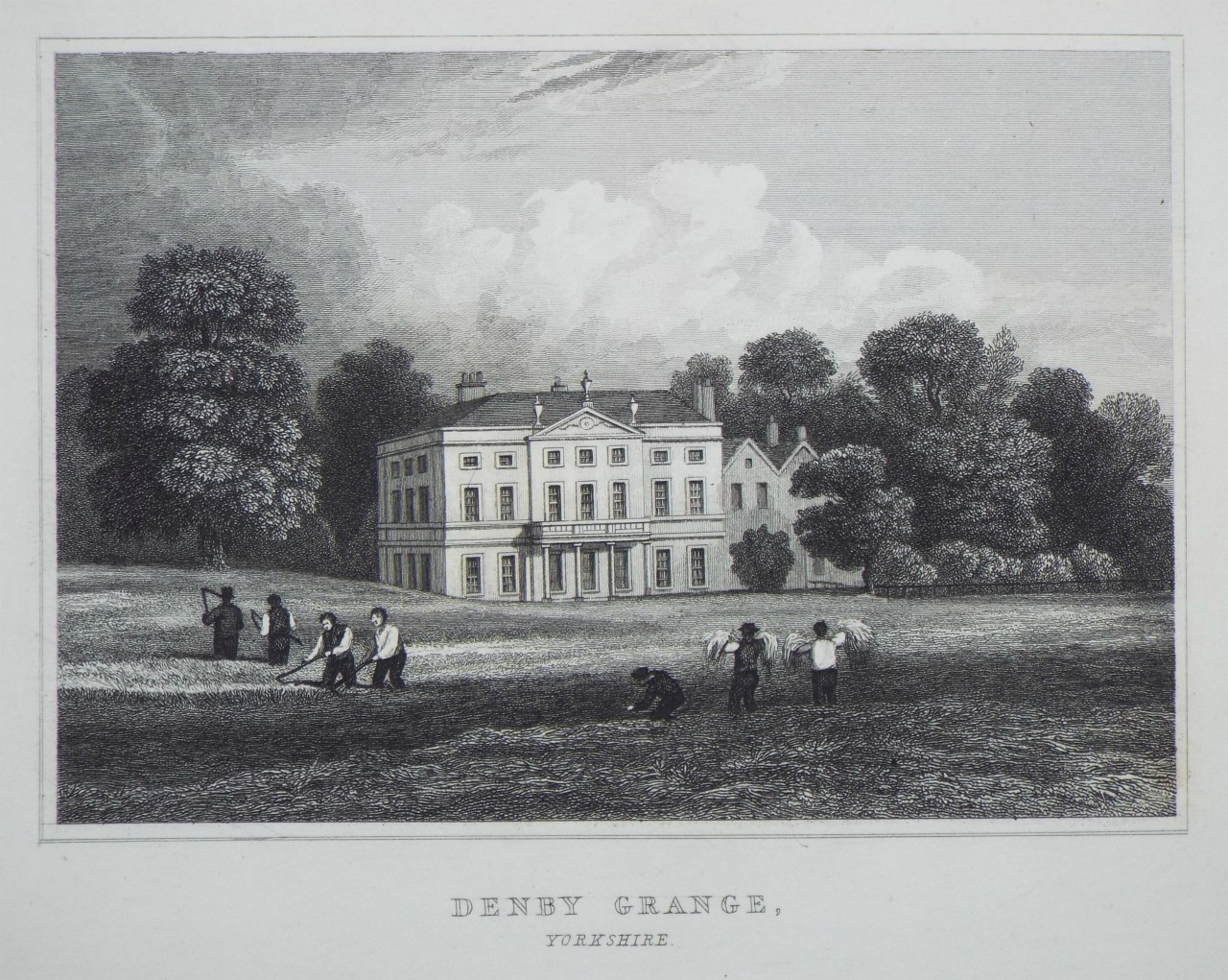 Print - Denby Grange, Yorkshire.  - Radclyffe