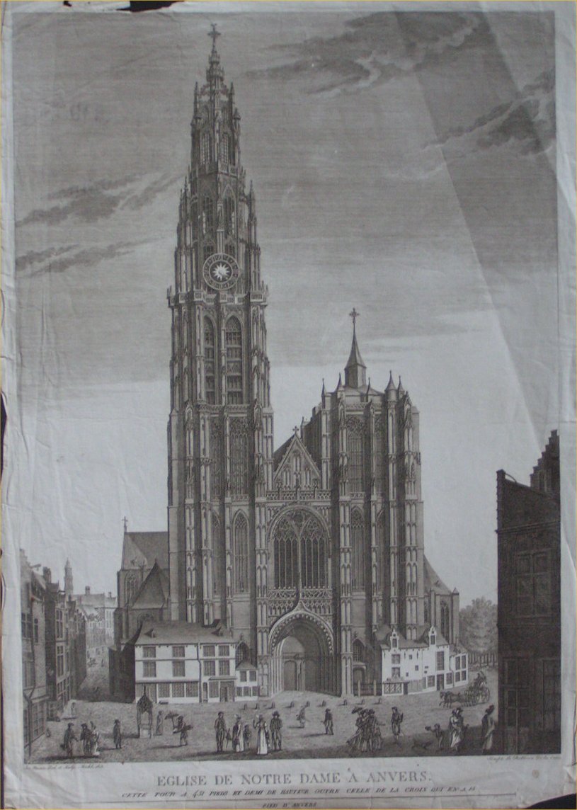 Print - Eglise de Notre Dame a Anvers - Hunin