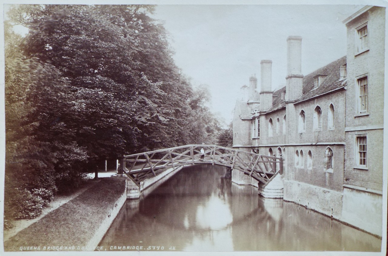 Photograph - Queens Bridge and College, Cambridge.