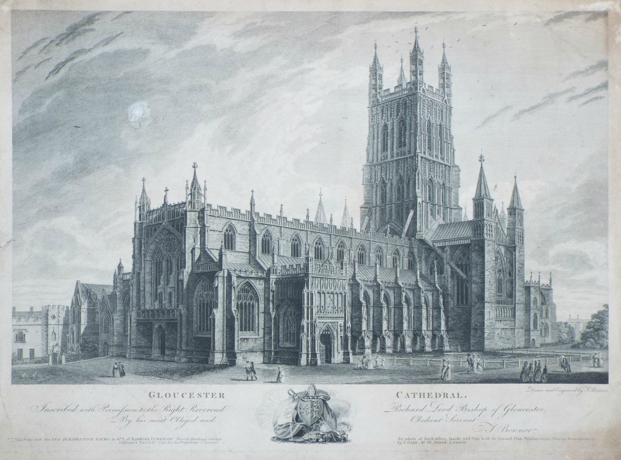 Print - Gloucester Cathedral. - Bonnor