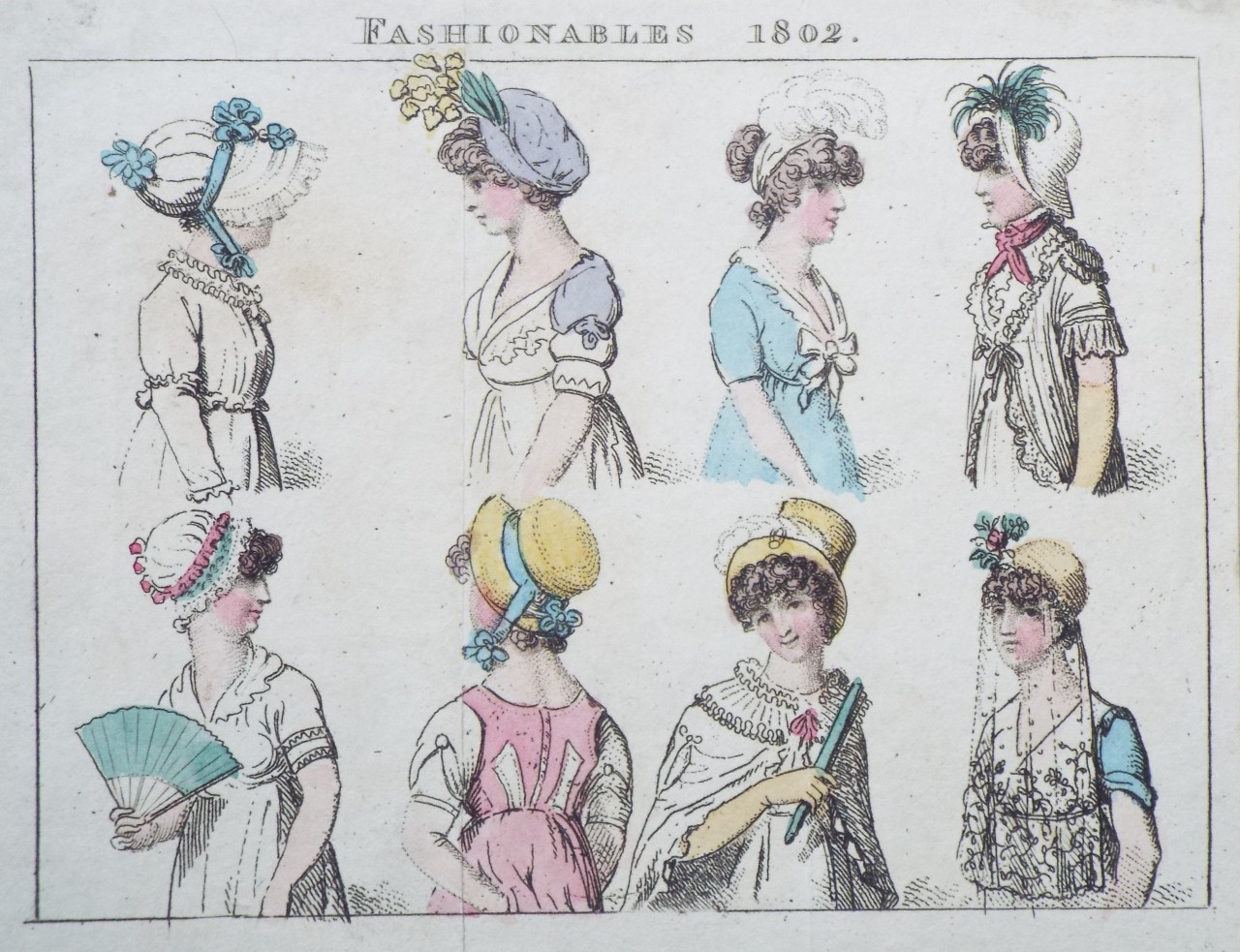 Etching - Fashionables 1802.