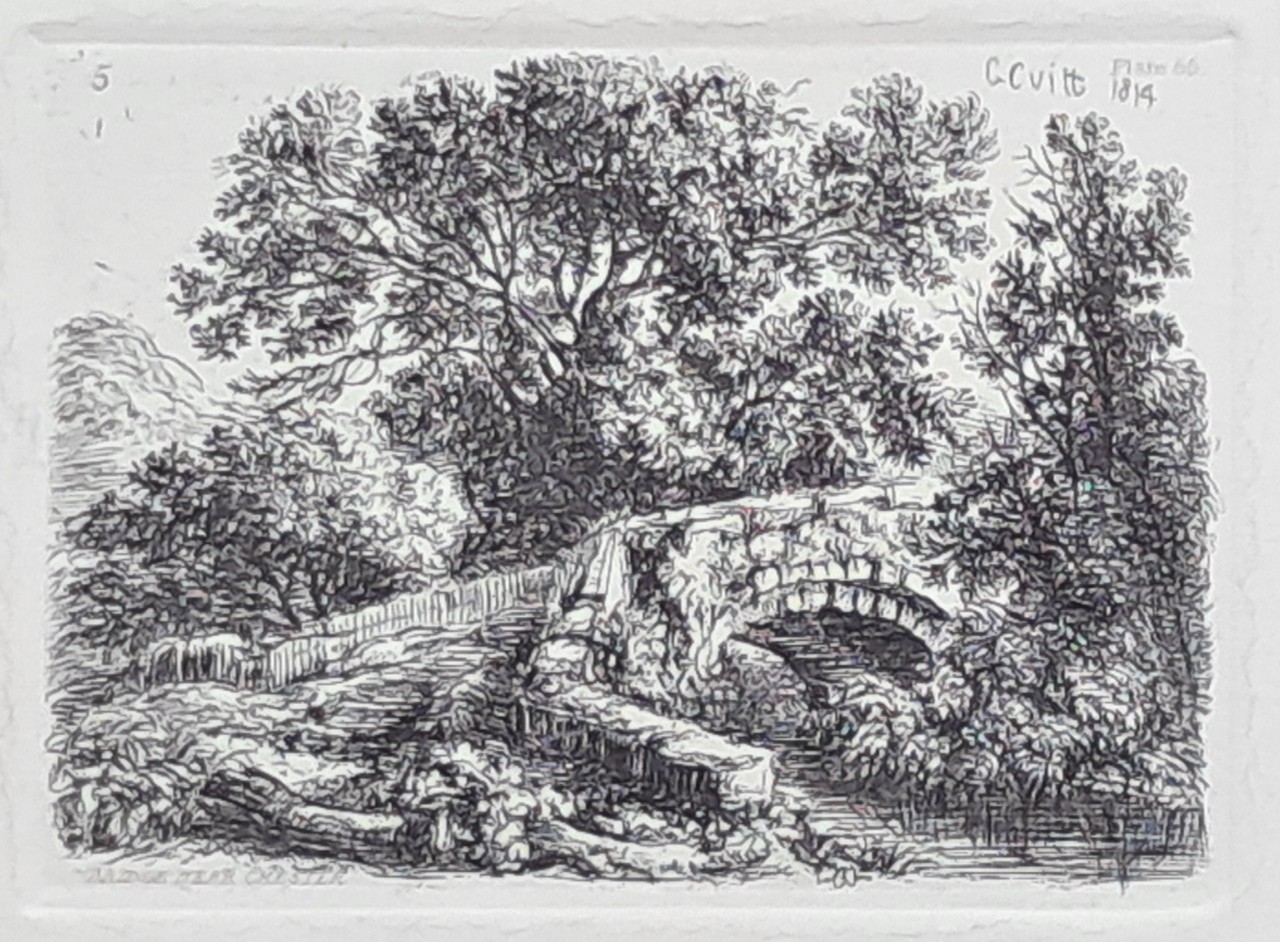 Etching - Bridge near Chester - Cuitt