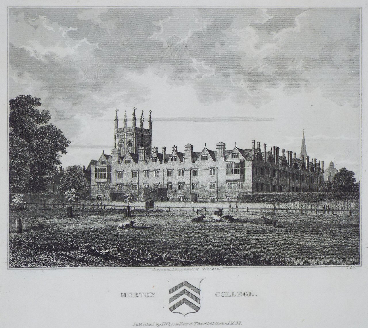 Print - Merton College. - Whessell