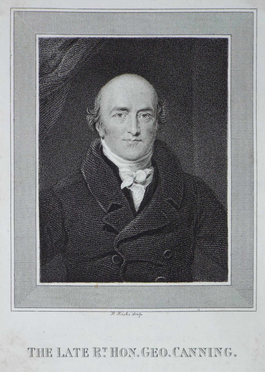 Stipple - The Late Rt. Hon. Geo. Canning.