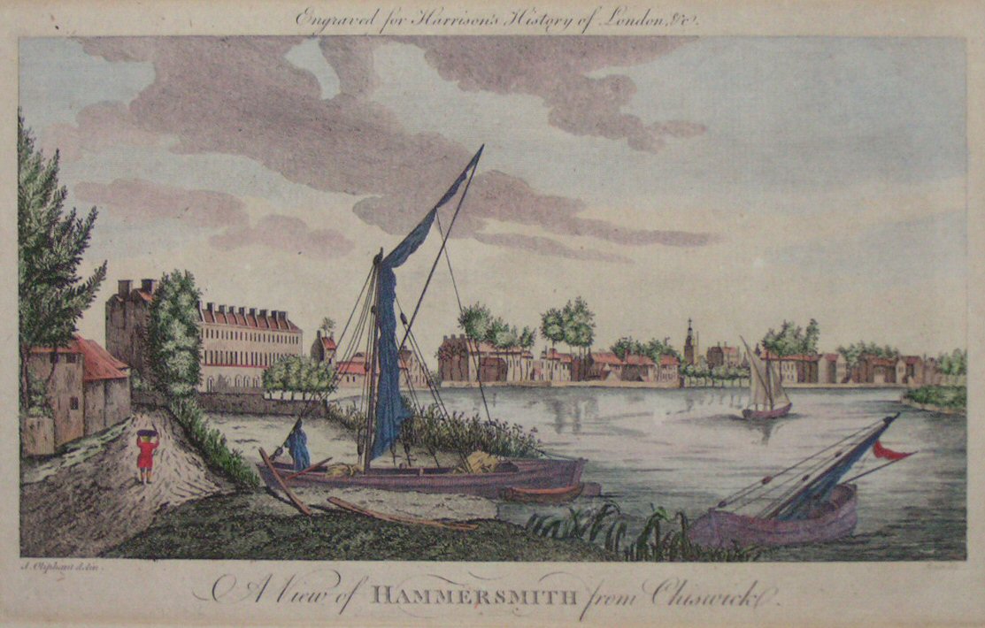 Print - A View of Hammersmith from Chiswick - 