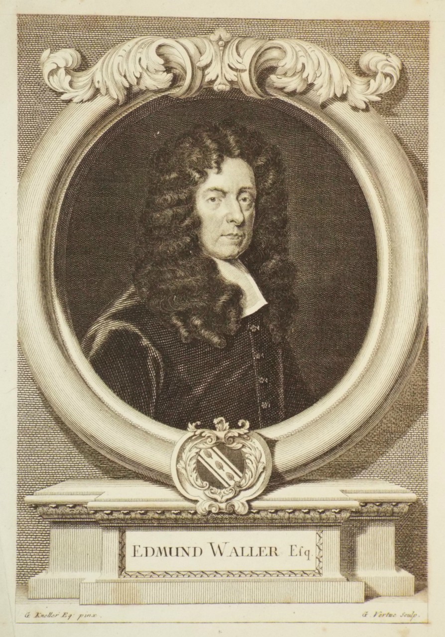 Print - Edmund Waller Esq. - Vertue