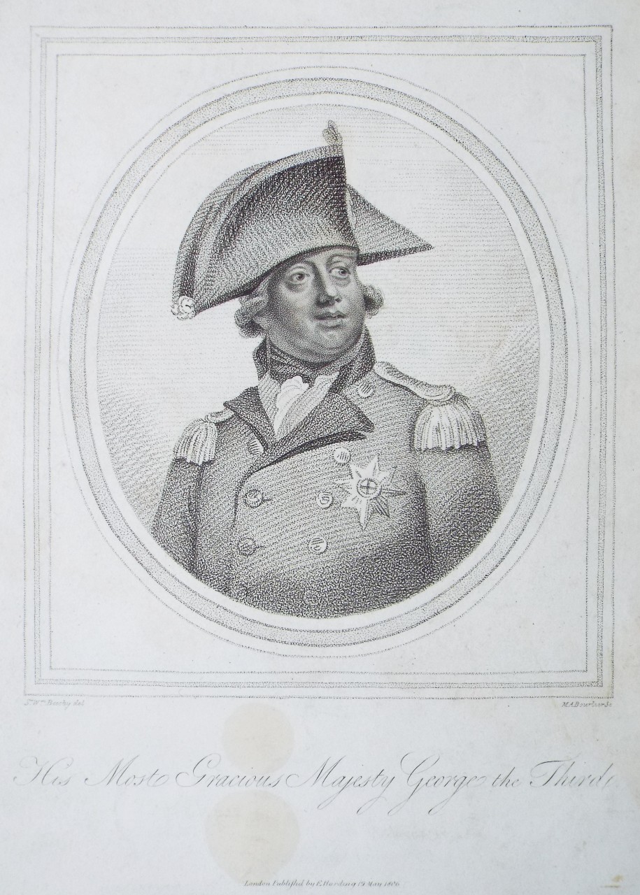 Stipple - His Most Gracious Majesty George the Third. - Bourlier