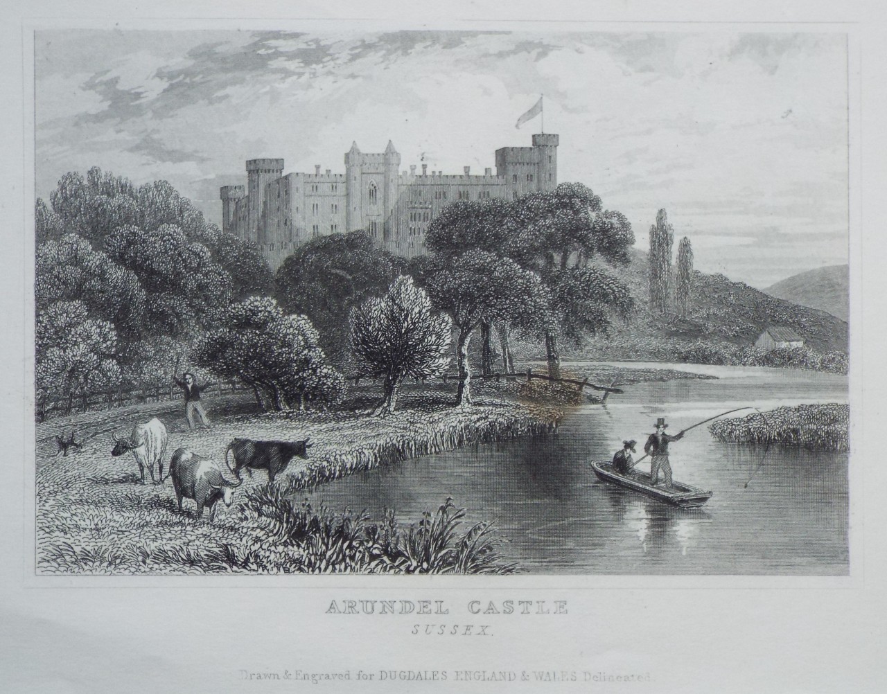 Print - Arundel Castle Sussex.