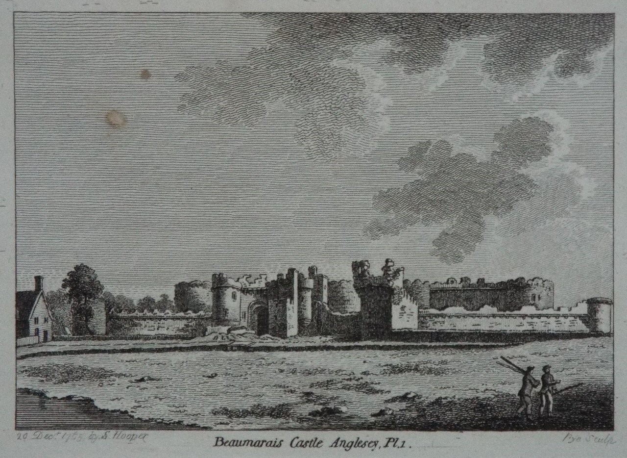 Print - Beaumaris Castle. Pl.1. - 