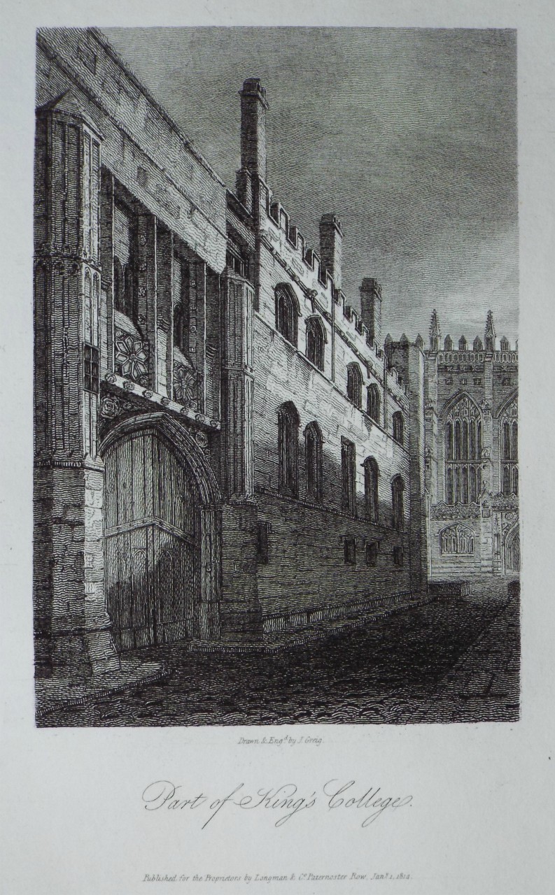 Print - Part of King's College. - Greig