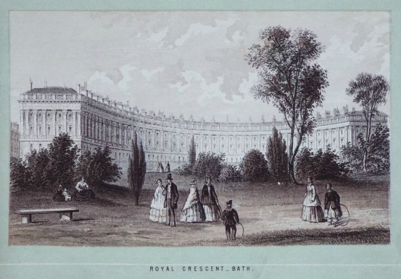 Chromo-lithograph - Royal Crescent _ Bath. - T