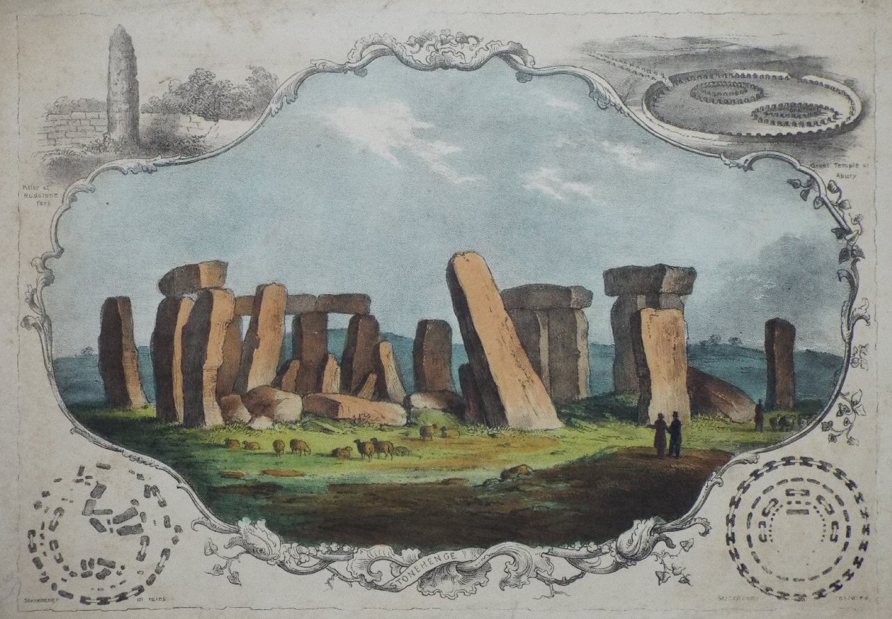 Lithograph - Stonehenge