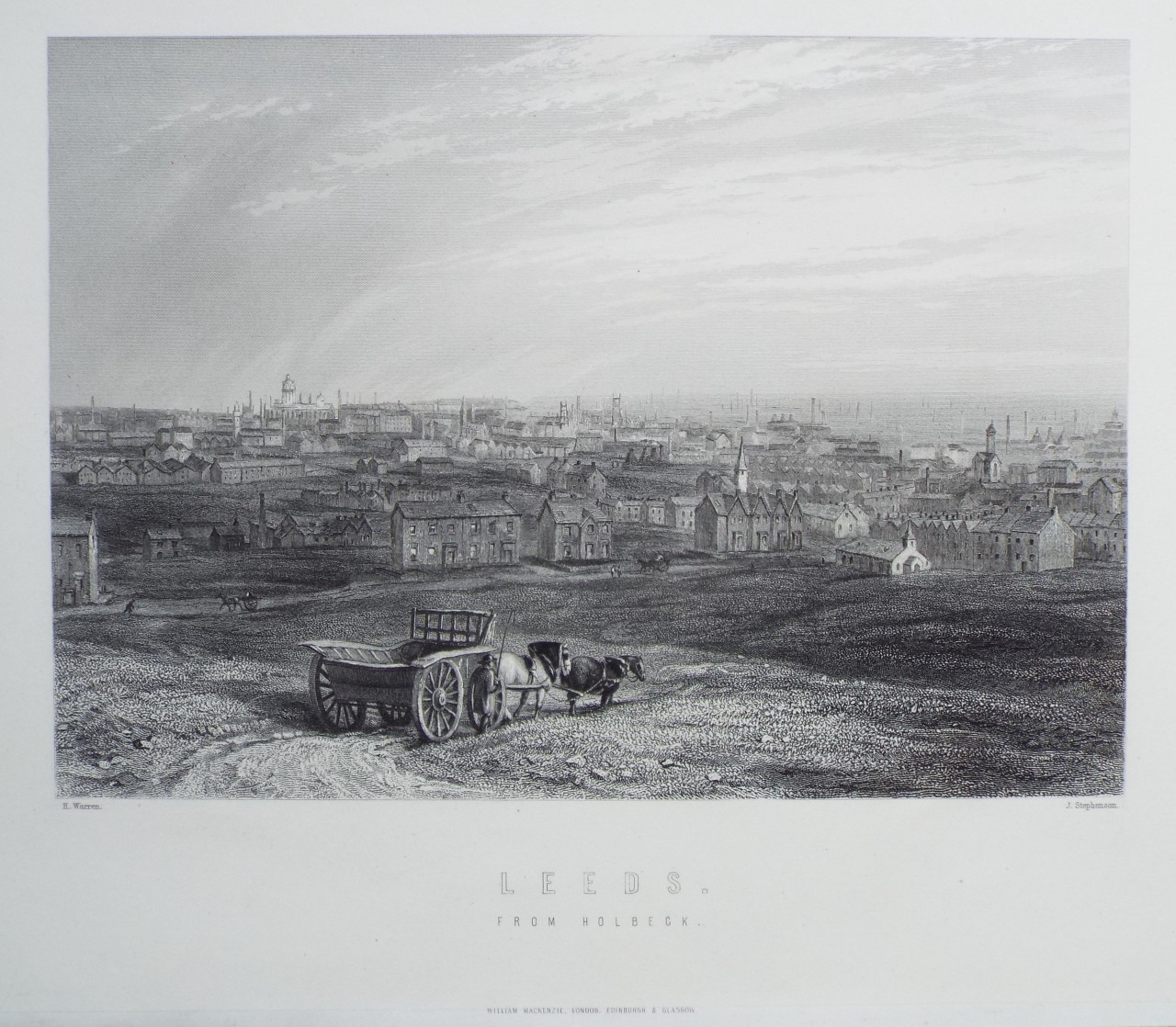 Print - Leeds. From Holbeck. - Stephenson