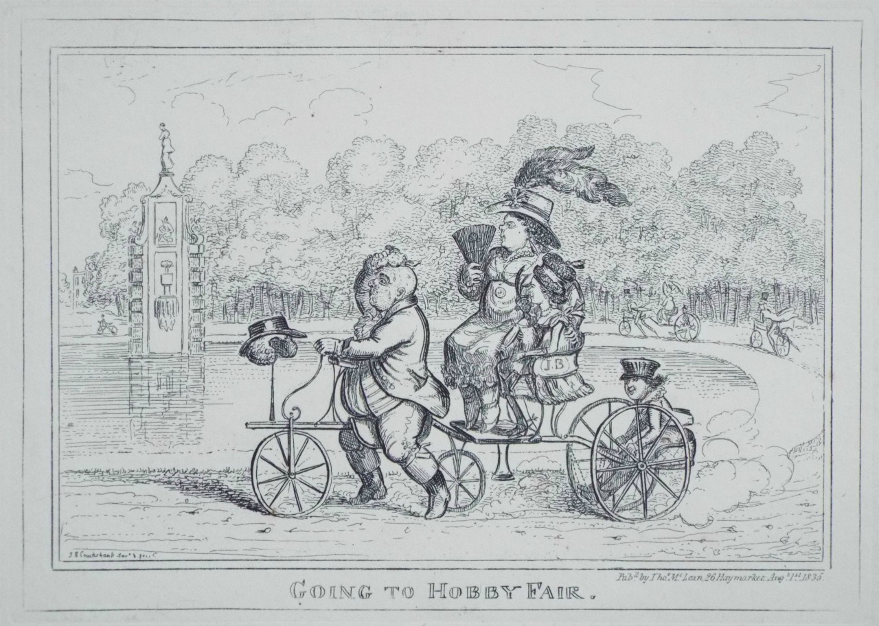 Etching - Going to Hobby Fair. - Cruikshank