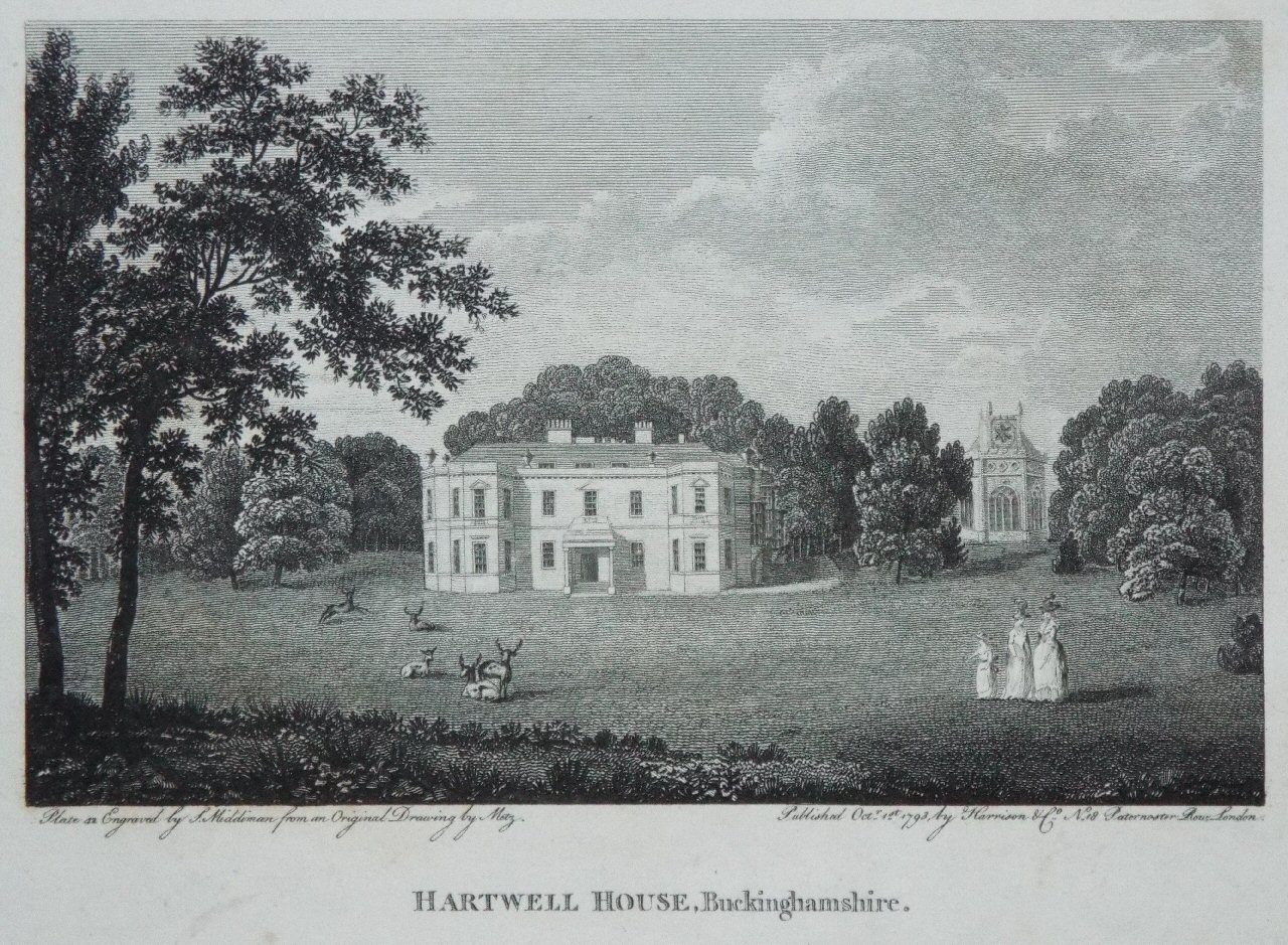 Print - Hartwell House, Buckinghamshire. - Middiman