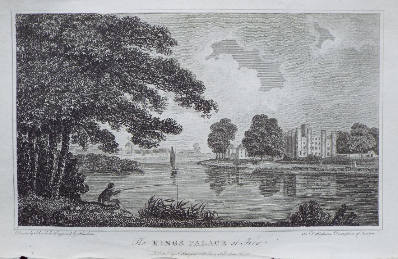 Print - The Kings Palace at Kew. - 