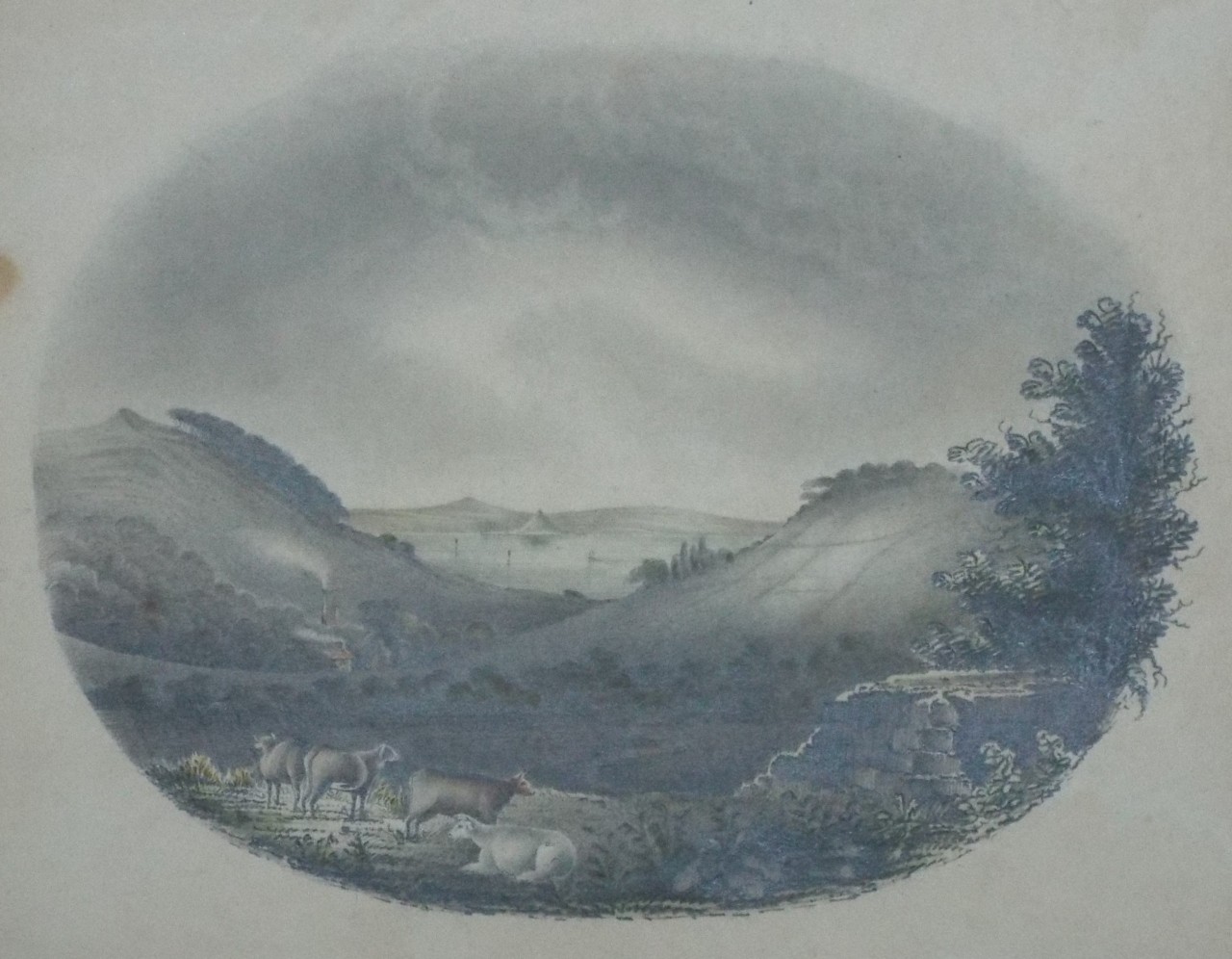 Watercolour - Tolcarne valley, Mount's Bay. Nov. 1833.