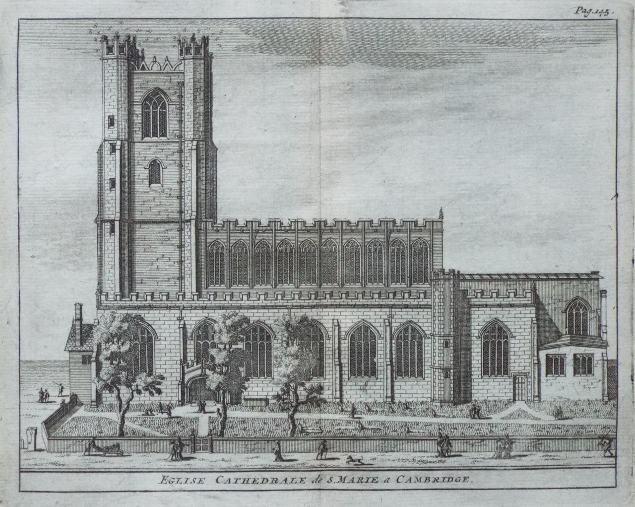 Print - Eglise Cathedrale de S. Marie a Cambridge.